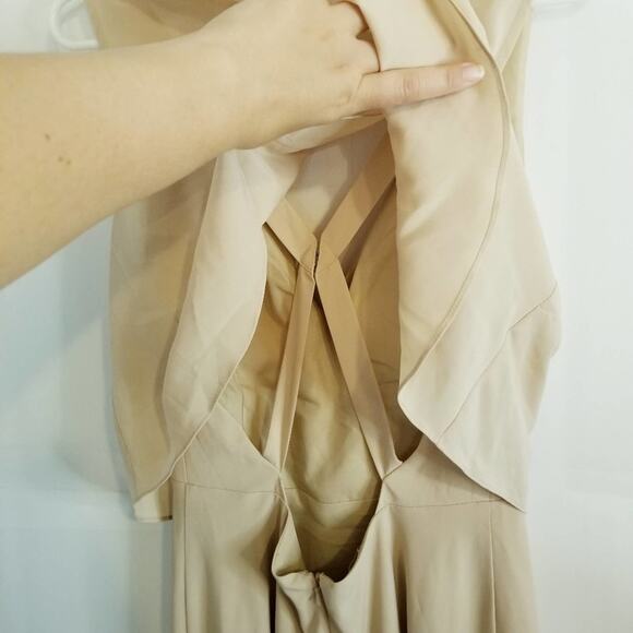 Jenny Yoo Clermont Bridesmaid Dress in Soft Blush size 10 - Picture 5 of 9